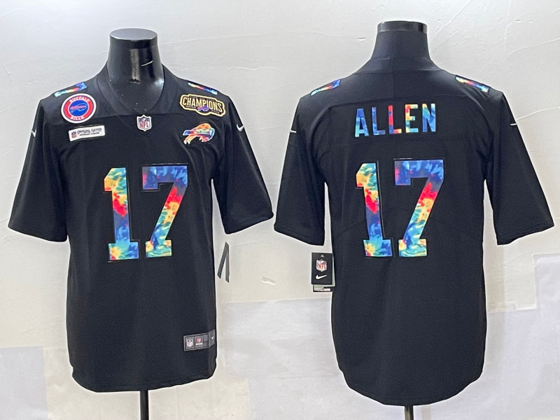 Men 2025 Buffalo Bills #17 Allen Black Nike Limited NFL Jersey 003